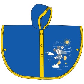 Mantellina Pioggia Topolino 3-4 Anni Blu con Cappuccio PVC Disney WX2002