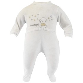 Tutina Ciniglia Neonato 0-1 Mesi 50-56 cm Panna Orsetto B502 Preziosini Baby