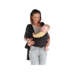 Fascia Porta Bebè Janè Wrap Elastica Ergonomica dalla Nascita Nero Black 0 Mesi+