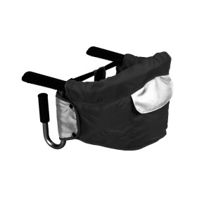 Seggiolino da Tavolo per Bambini Portatile Gurme Plebani Nero 6 Mesi+