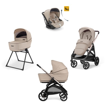 Inglesina Aptica Darwin Pashmina Beige 2025 Trio Telaio Palladio Black