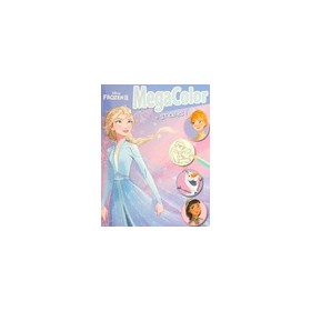 Libro da Colorare Frozen con Stickers Mega Album con Disegni Grandi