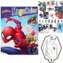 Libro da Colorare Spiderman con Stickers Mega Album con Disegni Grandi