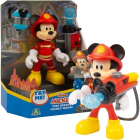 Topolino Pompiere Personaggio 15 cm Mickey Mouse Fire Rescue MCC20000 Giochi Preziosi 3 Anni+