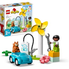 Lego Duplo 10985 Turbina Eolica e Auto Elettrica 2 Anni+