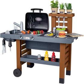 Barbecue per Bambini Cucina Garden Kitchen Evolutiva Smoby 43 Accessori 3 Anni+