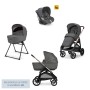 Inglesina Aptica Darwin Velvet Grey 2025 Trio Telaio Palladio Black