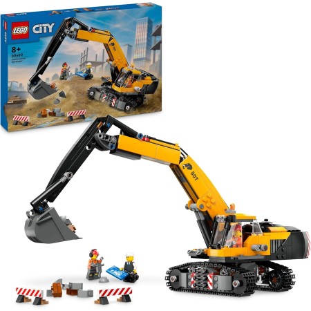 Lego City 60420 Escavatore da Cantiere Giallo 8 Anni+