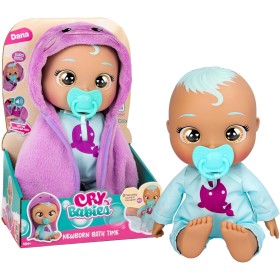 Cry Babies Newborn Bath Time Dana Bambola 30 cm Bagnetto 921474 IMC toys 18 Mesi+