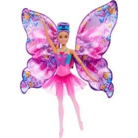 Barbie Ali Scintillanti Capelli Viola Ballerina 2in1 Dance and Flutter Mattel 3 Anni+