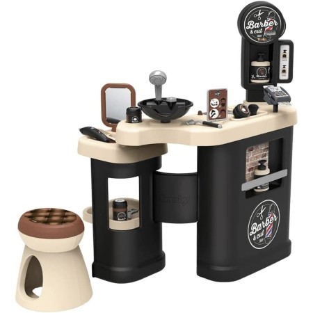 Smoby Barber Shop Barbiere Parrucchiere per Bambini 19 Accessori 3 Anni+