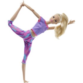 Barbie Yoga Bambola Snodata Bionda Made to Move GXF04 Mattel 3 Anni+