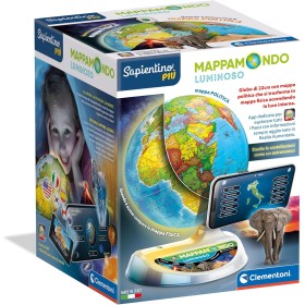 Mappamondo Luminoso Sapientino Esploramondo 22 cm Interattivo 16468 Clementoni