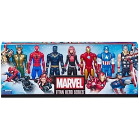 Marvel Avengers Set Personaggi Completo Titan Hero 7 Super Eroi Multipack E5178 Hasbro 4 Anni+