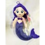 Peluche Sirena Piccola 40 cm Viola Petra Toys 0 Mesi+