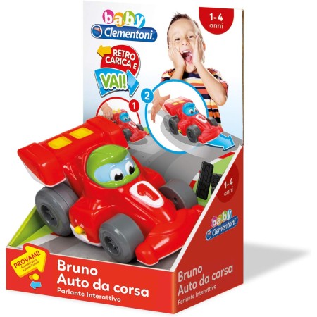 Clementoni Baby Bruno Auto da Corsa Macchina con Luci e Suoni 12 Mesi+