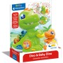 Clementoni Dino e Baby Dino Girotondo Nascondino Dinosauro Cucciolo 12 Mesi+