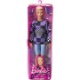 Ken Fashionistas Barbie 191 Capelli Biondi Maglione Viola HBV24 Mattel 3 Anni+