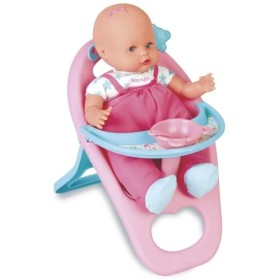 Nenuco e il suo Seggiolone Bambola Morbida 35 cm con Seggiolone Pappa 1 Anno+