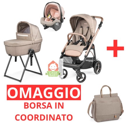 Trio Peg Perego Veloce Lounge Mon Amour 2026 con Stand By Me e BORSA IN OMAGGIO