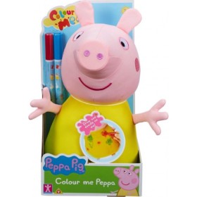 Peppa Pig Peluche da Colorare 30 cm Colorabile Colour Me Peppa 3 Anni+