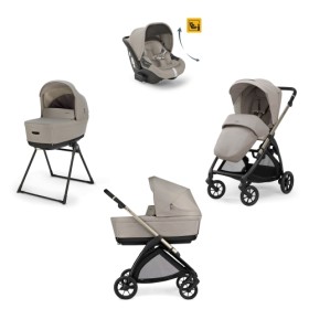 Inglesina Electa Darwin Recline Trio Battery Beige 2025 Telaio Iridio Black con Ovetto Reclinabile
