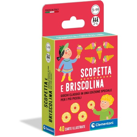 Carte Gioco Bambini Scopetta e Briscolina 16633 Clementoni 5 Anni+