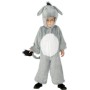 Costume Asino Peluche Bambino 4-6 anni Imbottito con Maschera