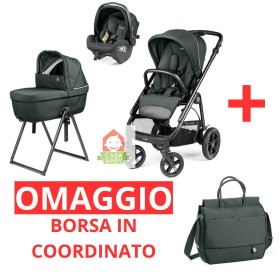Trio Peg Perego Veloce TC Lounge Metal 2025 con Stand By Me e BORSA IN OMAGGIO