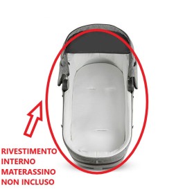 Rivestimento Interno Carrozzina Inglesina Aptica XT Ricambio Originale Navicella Modello 2024
