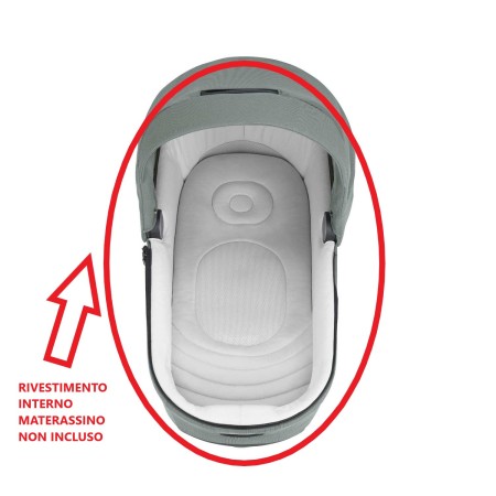 Rivestimento Interno Carrozzina Inglesina Aptica Ricambio Originale Navicella Modello 2021