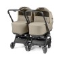 Duo Gemellare Peg Perego City Loop Vanilla Blend 2026 con 2 Navicelle e 2 Passeggini