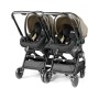 Duo Gemellare Peg Perego City Loop Vanilla Blend Lounge 2025 con 2 Ovetti Reclinabili e 2 Passeggini