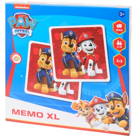 Memory Paw Patrol Gioco per Bambini Memo XL Disney 24 Carte 3 Anni+