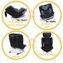 Seggiolino Auto Isofix Girevole 40-150 cm Reclinabile dalla Nascita I-Size 4 Nero Made in Germany