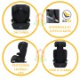 Seggiolino Auto Iosfix 100-150 cm I-Size ECE R129 Musca Nero Made in Germany