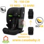 Seggiolino Auto Isofix 76-150 cm I-Size Lupo Nero Made in Germany