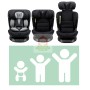 Seggiolino Auto Isofix Girevole 40-150 cm Reclinabile dalla Nascita I-Size Taos Grigio Made in Germany