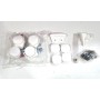 Kit Ricambio Cassettiera Asia Bianco Cam con 4 Ruote, 4 Pomelli e Maniglia Fasciatoio