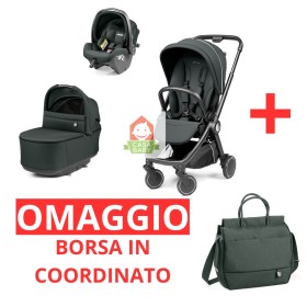 Peg Perego City Loop Trio Metal 2025 con Ovetto Reclinabile Primo Viaggio Lounge