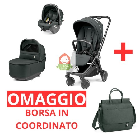 Peg Perego City Loop Trio Metal 2025 con Ovetto Reclinabile Primo Viaggio Lounge