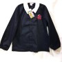 Grembiule Spiderman Scuola Nero con Zip 6-7 Anni Colletto Bianco tg. 70 122 cm Marvel