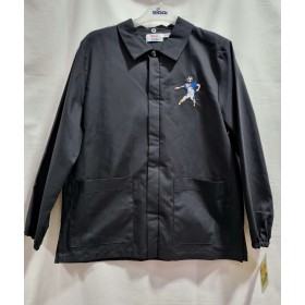 Grembiule Scuola Elementare Siggi 8 Anni Bambino Nero con Cerniera Zip tg.75 128 cm Calcio Dieci e Lode by Siggi