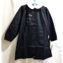 Grembiule Scuola Bambina Siggi Nero 10 Anni con Bottoni tg.85 140 cm Libellule