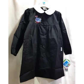 Grembiule Scuola Bambina Siggi Nero 6 Anni con Bottoni tg.65 116 cm Jeans