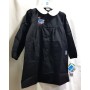 Grembiule Scuola Bambina Siggi Nero 6 Anni con Bottoni tg.65 116 cm Jeans