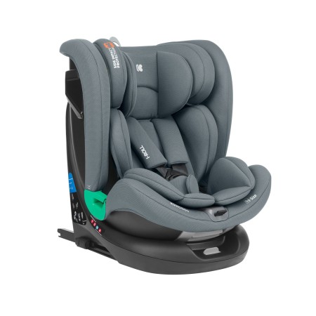Seggiolino Auto Isofix Girevole 40-150 cm I-Size ECE R129 I-Roll Grigio Dark Grey Kikka Boo