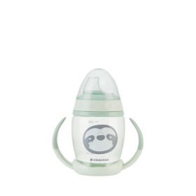 Tazza con Manici per Bambini in Silicone 200 ml Verde Menta Happy Face 8 Mesi+ Kikka Boo