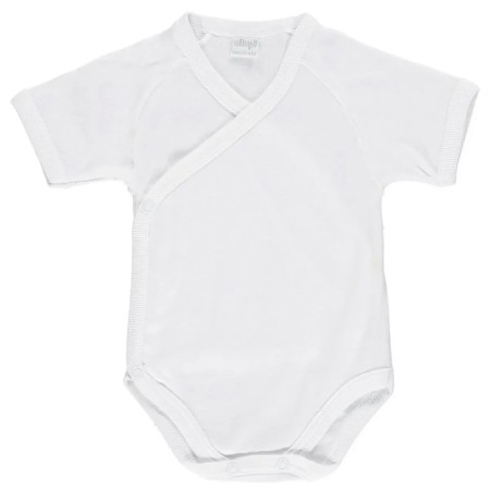 Body Maniche Corte Neonato Ellepi 0 Mesi 50 cm Cotone Bianco Singolo AF4298