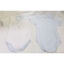 Body Maniche Corte Ellepi 12 Mesi 80 cm Cotone Azzurro Set 2 Body Bambina
